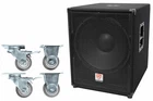 Rockville PBG18 18" Passive 2000W 8-OHM Pro Audio Subwoofer Sub+steel Casters New. Price: $284.90.