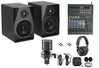 Rockville Home Recording Studio Bundle W/5.25" Monitors+mixer+mic+headphones New. Price: $421.75.