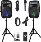 Proreck Dance Powered Pa Speaker System Portable Bluetooth Dj 12'' 1000 Watts New. Price: $265.99.