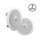 Pyle Pro 8" 300W 2WAY Round Plastic Ceiling/wall Speaker System (3 Pairs) PDIC80 New. Price: $136.49.