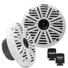 Kicker 6.5" Marine Speakers (1 Pair) White Salt Water Grills Oem New. Price: $139.96.
