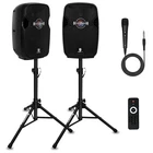Proreck Impact 800W System 10"BLUETOOTH Dj Party W/stands New. Price: $236.99.