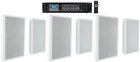 Rockville 6-ZONE 70V AMPLIFIER+(6) Slim White Restaurant/bar/cafe Wall Speakers New. Price: $414.95.