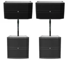 Mackie DRM12A-P 2000W 12" Dj SPEAKERS+2) 18" Passive Subs+air Assist Mount New. Price: $3752.80.