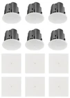6 Jbl Control 414C/T 4" Commercial 70V/8OHM Ceiling Speakers+white Square Grills New. Price: $1093.96.