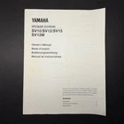 Vintage Yamaha SV10/SV12/SV15/SV12M Speaker Systems Owner's Manual Unspecified. Price: $15.00.