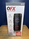 Qfx MPX-24 Bluetooth Rechargeable Speaker, Led Party Lights, Fm, Usb, Black New. Price: $50.00.