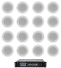 Rockville RCS90-6 70V 6-ZONE Commercial RECEIVER+(16) White 5" Ceiling Speakers New. Price: $329.95.