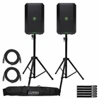 Mackie Thump Go 8" Portable Battery Powered Active Dj Speakers Pair Stands New. Price: $752.40.