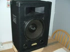 Pyramid Studio Pro Pa Speaker, Model PMBH1239, 12" Black Carpeted, Sounds Great Used. Price: $24.00.