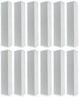 12) Rockville Wet Array 5 White Line Speakers For Church/school/auditorium New. Price: $1564.40.