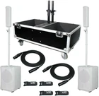 2X Rcf Evox JMIX8-W Active 12" 1400W Linearray Pa W/8-INPUT Mixer + Case Cable New. Price: $3833.99.