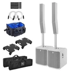 Electro-voice Evolve 90 White Column Array Active Powered Speakers Pair Package New. Price: $6579.40.