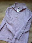 American Eagle Light Purple Collared Pullover Ribbed Knit Sweater Size New. Price: $12.00.
