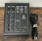 Harbinger M100-BT Portable 4-CHANNEL Powered Mixer W/ Bluetooth Pa System Used. Price: $175.00.