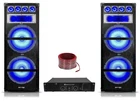 (2) Technical Pro VRTX215LED Dual 15" 1800W Dj SPEAKERS+2-CHANNEL Amplifier New. Price: $674.80.