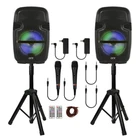 4,400 Watts Wirelessly Portable Party Bluetooth Speakers-microphone Remote Stand New. Price: $163.44.