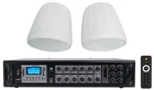 (2) Jbl Control 68HP-WH 70V Commercial 8" Hanging Whitependant Speakers+amp New. Price: $1134.24.