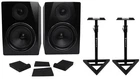 Pair Rockville APM6B 6.5" 2-WAY 350 Watt Powered Usb Studio Monitors+stands+pads New. Price: $248.95.