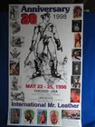 International Mr. Leather 27 X 16.5 Poster Chicago 1998 New. Price: $69.99.