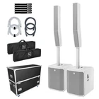 Electro-voice Evolve 90 White Column Powered Speaker System Pair Road Case New. Price: $6279.40.