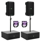 Mackie Thumpsub Go 8" Subwoofer & Loudspeakers Pair Bundle W/ 2X Poles Xlr New. Price: $2159.99.