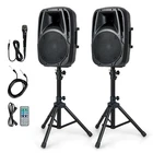 Home Party 10" 1600W Powered Protable W/ Mic Stands New. Price: $233.99.
