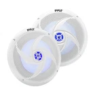 Pyle PLMRS83WL 2X 8" Slim White Marine Speaker With Blue Led Lighting New. Price: $54.49.