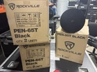 Rockville PEN-65T Black Wired Pendant Speaker 70V/100V 30W Rms (5 Pcs) New. Price: $230.00.