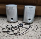 Sony SRS-P7 Speaker System Silver Wired Stereo Passive Swanky Barn 4"H X 3"W Used. Price: $19.95.