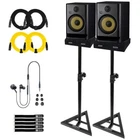 Krk Generation Rokit RP8 G5 8" Studio Monitors 2-PACK With Stands New. Price: $682.40.