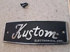 5" Metal Logo 1970'S Kustom Padded Guitar Amplifier Speaker Cabinet Bass Alum. Price: $24.99.