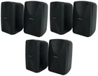 6) Rockville WET-40B 4" 70V Commercial Indoor/outdoor Wall Speakers Black Swivel New. Price: $259.85.