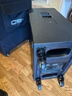 Qsc KS212C 3600W Active Amp Cardioid Dual 12IN Subwoofers, Xlr, Casters + Bags Used. Price: $2800.00.