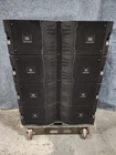 (4X) Jbl VTX-V20 3-WAY High Directivity Line Array Speaker W/transporter &cover Used. Price: $7749.99.