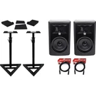 (2) Jbl 306P Mkii 6" Powered Studio Reference Monitors+stands+pads+xlr Cables New. Price: $391.90.