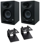 Pair Presonus Eris Studio Powered 4.5" Monitor Speakers+riser Stands New. Price: $271.98.