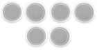 (6) Rockville CC65T White 6.5" Commercial 70V Ceiling Speakers For Restaurant New. Price: $169.85.