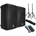 Kustom KPX15A 15" Powered Speaker Pair With Stands Strip New. Price: $699.99.