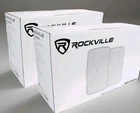 4X Rockville WET-6525W 6.5" 70V In/outdoor Wall Speakers White Commercial New. Price: $249.99.