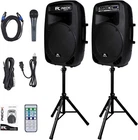 Proreck Dance Portable 15-INCH 2000 Watt 2-WAY Powered Pa Speaker System New. Price: $349.99.