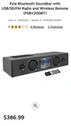 Pyle PSBV200BT 300W Bluetooth Soundbar Speaker Usb/sd Aux Fm Radio New In Box. Price: $225.00.