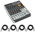 Behringer Xenyx QX1204USB Premium 12-INPUT 2/2-BUS Mixer With Mic Preamps New. Price: $289.00.