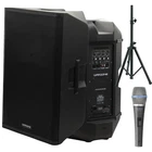 Warzone WPTS12 2200W Pa Speaker Bundle + Adjustable Stand Microphone. Price: $299.99.