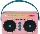 Crosley CR3050A-FG Mini Boombox Retro Portable Bluetooth Speaker, Flamingo New. Price: $38.99.