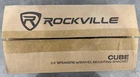 Cube By Rockville Pair Of 3.5" Black Commercial 70V Swivel Wall Mount Speakers New. Price: $29.99.