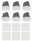 (6) Jbl Control 416C/T 6.5" Commercial 70V Ceiling Speakers+white Square Grilles New. Price: $1393.96.