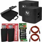 Electro-voice EKX-18S-CVR Subwoofer Covers Pair + Case Accessories New. Price: $316.40.