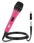 Pink Wired Karaoke Microphone Unidirectional Dynamic Vocal Plugin Speaker New. Price: $31.93.