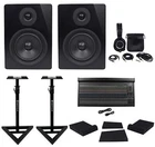Mackie 3204VLZ4 (2) Rockville ASM5 5.25" MONITORS+ATH-M50X Headphones+stands New. Price: $1599.99.